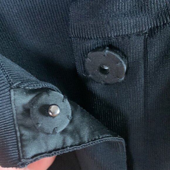 Pink Tartan black viscose blend cardigan sweater size M - Picture 4 of 7